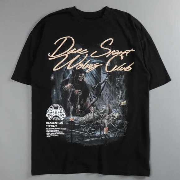 Darc Sport “Heaven Has To Wait” Oversized Tee – Black – Size L – NWT Pump Cover - Picture 2 of 5
